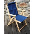 Blue Ridge Chair Works Blue Ridge Chair Works DFCH05WN Highlands Deck Chair - Navy DFCH05WN